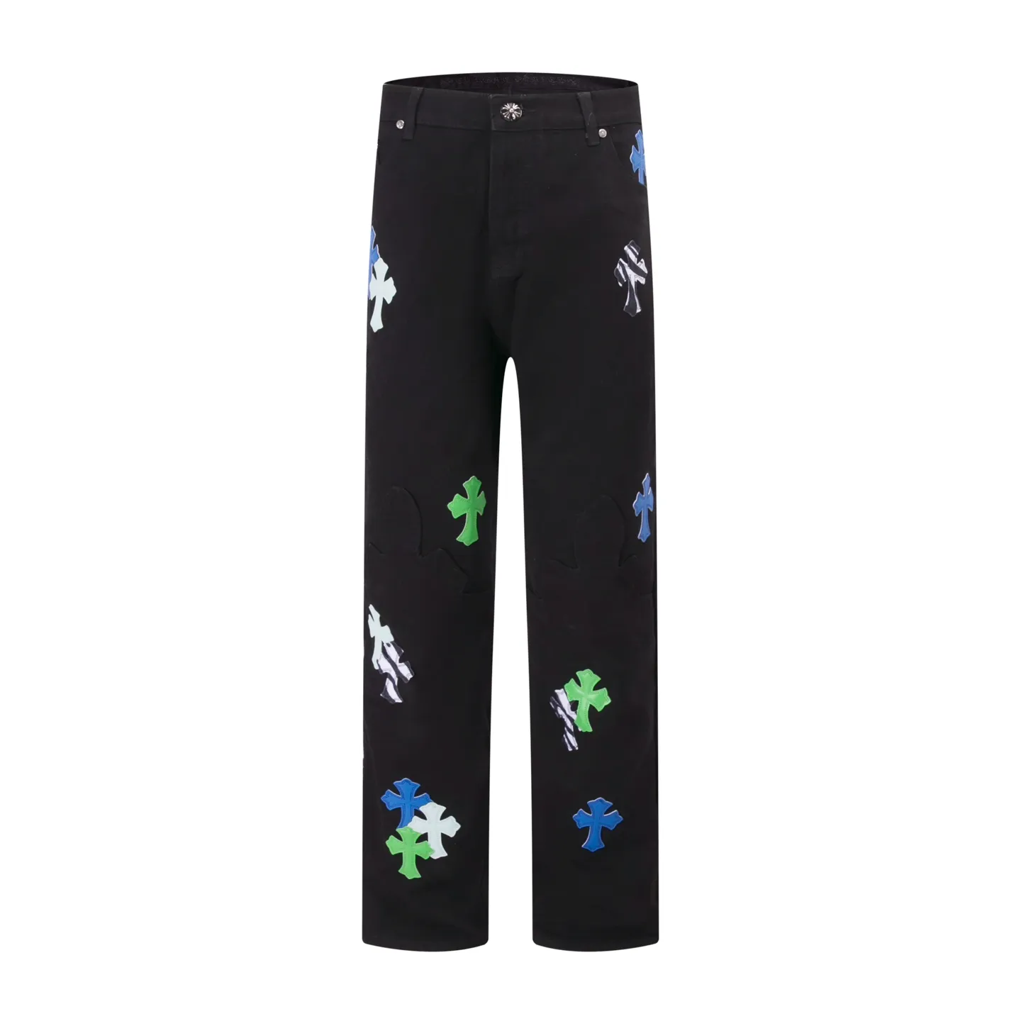 P260 Style No.: H892 Croxin & 𝐂𝐡𝐫𝐨𝐦𝐞 𝐇𝐞𝐚𝐫𝐭 ss25 limited color leather flame stitching jeans. Styles with different wash textures are very friendly to people with thin legs. The slightly flared version perfectly modifies the leg shape. The timeless and moderate length makes it easy to match and match. It is the basis for various styles and is a must-have in your wardrobe! The fabric is stiff but also makes the upper body soft without losing texture. The washing process is even more perfect. It is a must-have item for everyone! ! ! Washed wheat, hang tag, pants label, three labels complete Color: black Size: 28-30-32-34-36
